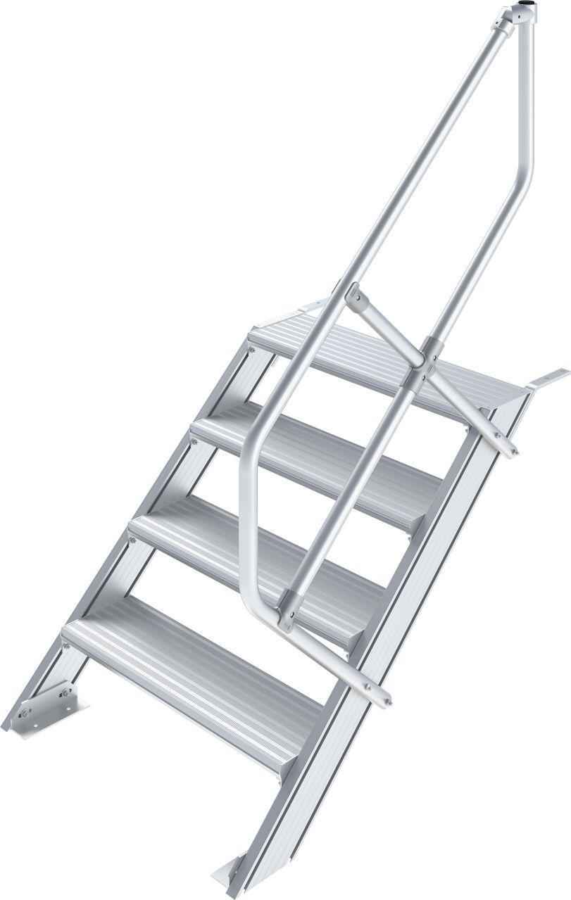 Könnyűfém lépcső 45°