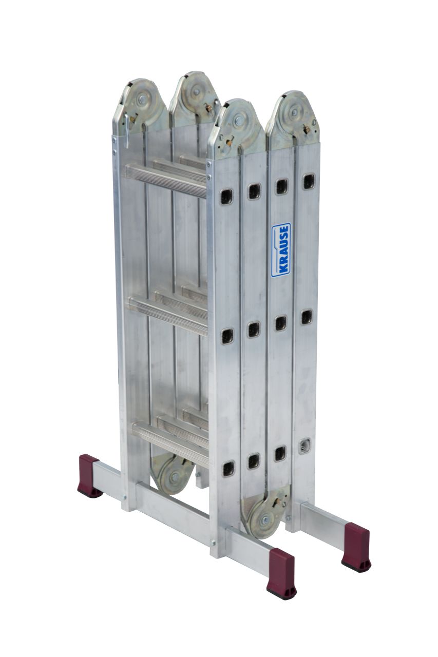 CORDA Univerzális csuklós létra dobogóval, 4x3 létrafok - Image 5