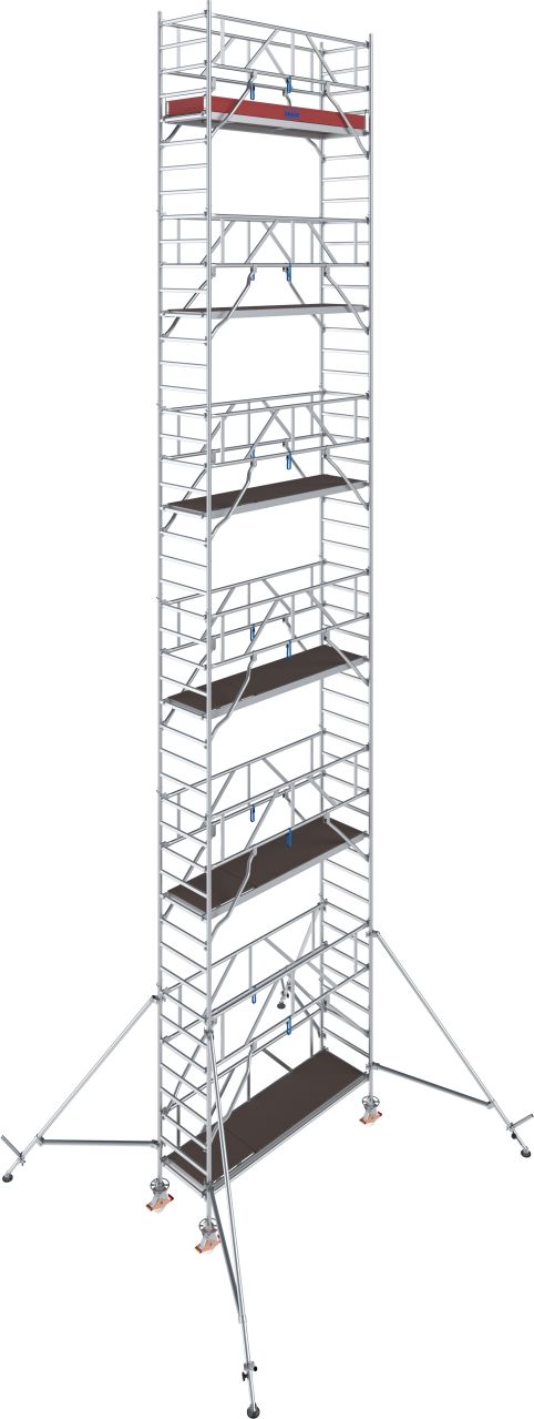 STABILO Gurulóállvány 1000-es sorozat, mezőhossz 2,50 m, munkamagasság kb. 13,30 m