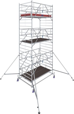 STABILO Gurulóállvány 50-es sorozat, mezőhossz 2,50 m, munkamagasság kb. 7,40 m
