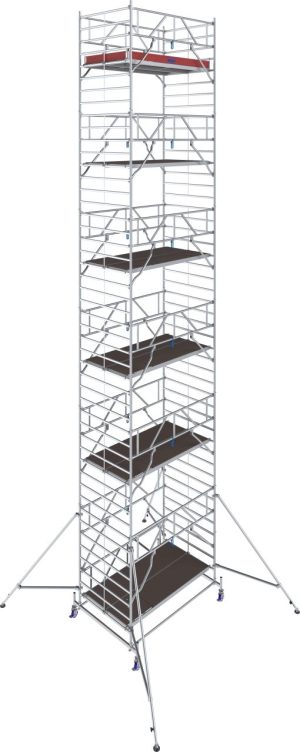 STABILO Gurulóállvány 50-es sorozat, mezőhossz 2,50 m, munkamagasság kb. 13,40 m