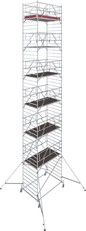 STABILO Gurulóállvány 50-es sorozat, mezőhossz 2,50 m, munkamagasság kb. 14,40 m