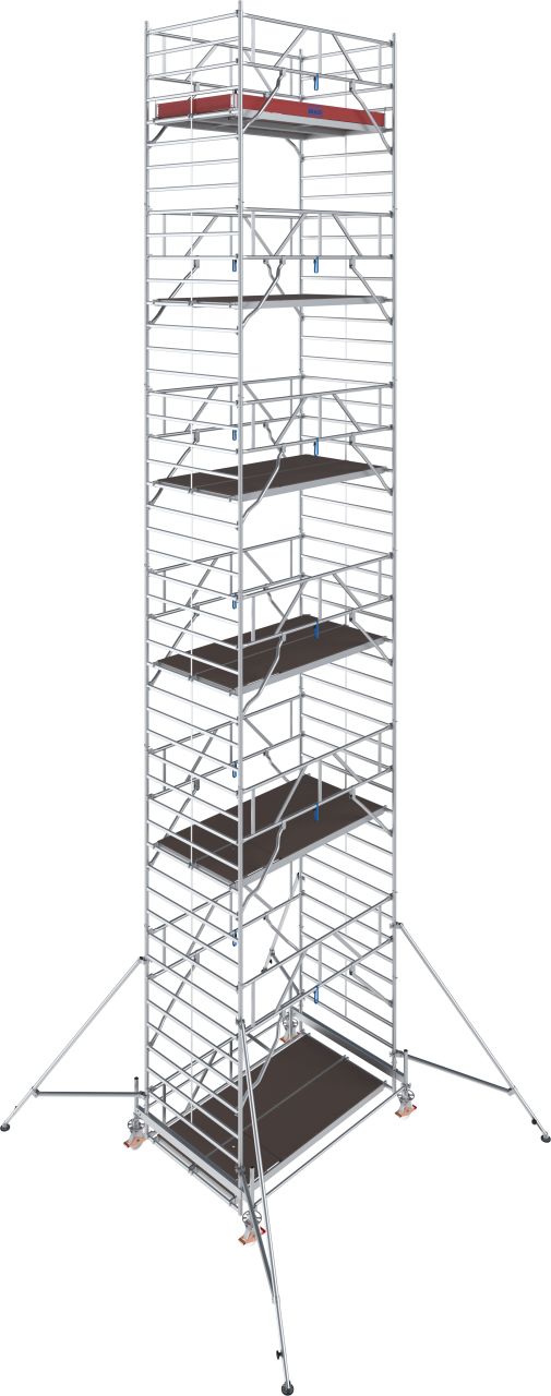 STABILO Gurulóállvány 500-as sorozat, mezőhissz 2,50 m, munkamagasság kb. 13,50 m
